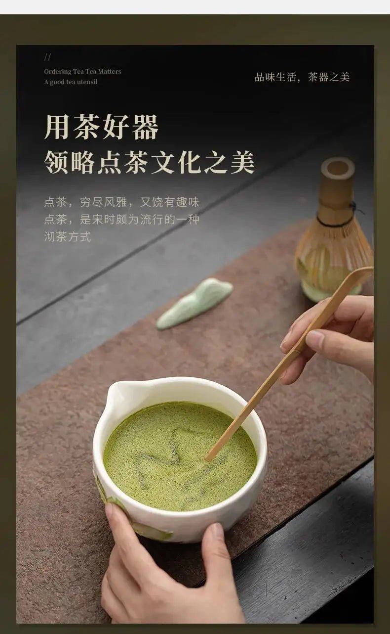Kit Matcha Floral Japonais – Bol Matcha Fleuri et Fouet Matcha pour THÉ MATCHA - Oshi Matcha