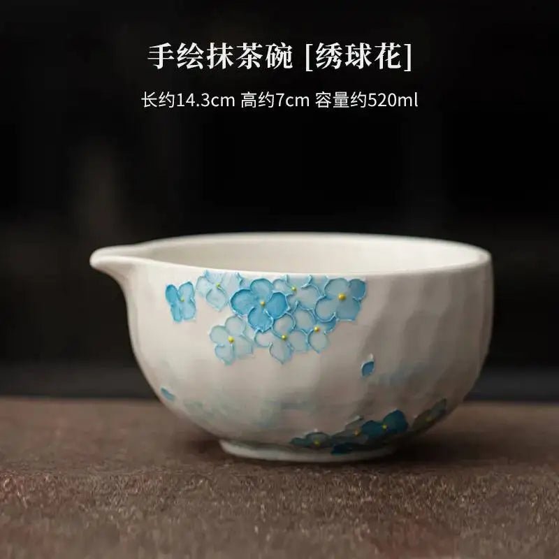 Kit Matcha Floral Japonais – Bol Matcha Fleuri et Fouet Matcha pour THÉ MATCHA - Oshi Matcha