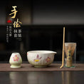 Charger l'image dans la visionneuse de la galerie, Kit Matcha Floral Japonais – Bol Matcha Fleuri et Fouet Matcha pour THÉ MATCHA - Oshi Matcha
