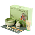 Charger l'image dans la visionneuse de la galerie, Kit Matcha Floral Vert – Bol Matcha Céramique et Fouet Matcha pour THÉ MATCHA - Oshi Matcha
