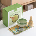 Charger l'image dans la visionneuse de la galerie, Kit Matcha Floral Vert – Bol Matcha Céramique et Fouet Matcha pour THÉ MATCHA - Oshi Matcha
