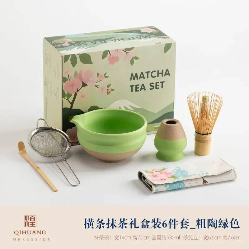 Kit Matcha Floral Violet – Bol Matcha Céramique et Fouet Matcha pour THÉ MATCHA - Oshi Matcha
