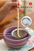 Charger l'image dans la visionneuse de la galerie, Kit Matcha Floral Violet – Bol Matcha Céramique et Fouet Matcha pour THÉ MATCHA - Oshi Matcha
