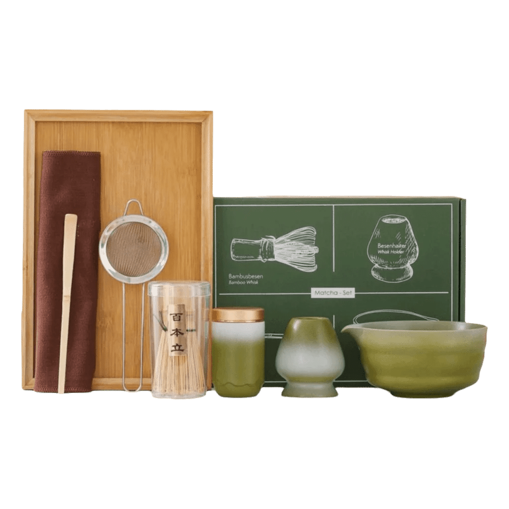 Kit Matcha Japonais Authentique – Bol Matcha Vert et Fouet Matcha pour THÉ MATCHA - Oshi Matcha