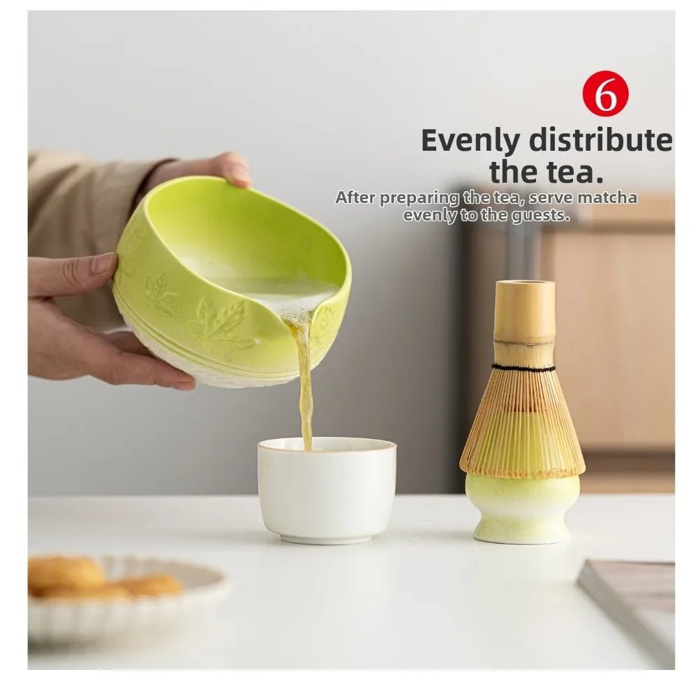 Kit Matcha Japonais Complet – Bol Matcha Vert, Fouet Matcha et Accessoires pour THÉ MATCHA - Oshi Matcha