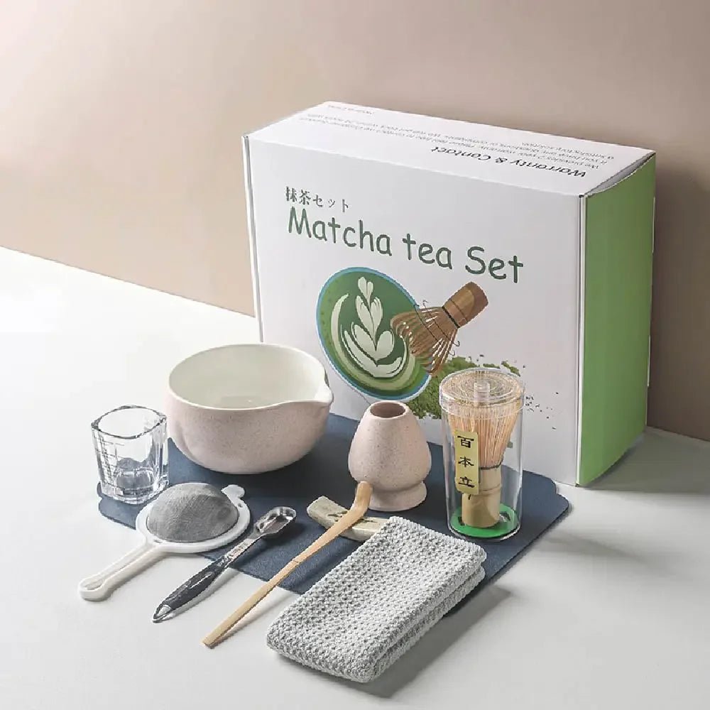 Kit Matcha Japonais – Matcha Kit Complet avec Bol Matcha et Fouet Matcha pour THÉ MATCHA - Oshi Matcha