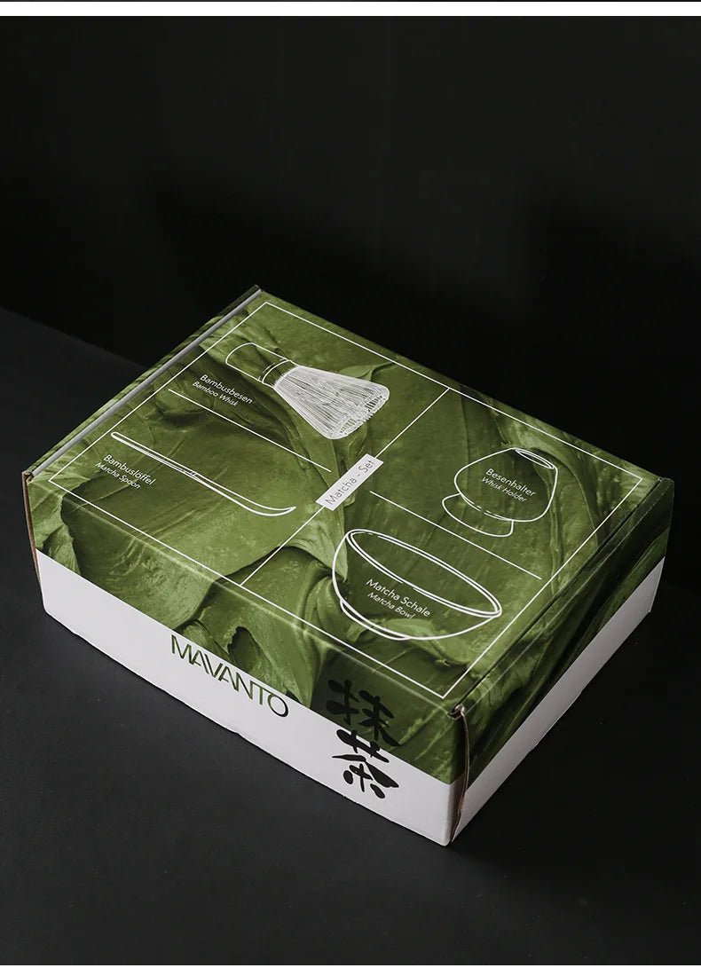 Kit Matcha Japonais Rustique – Bol Matcha Vert Texturé et Fouet Matcha pour THÉ MATCHA - Oshi Matcha