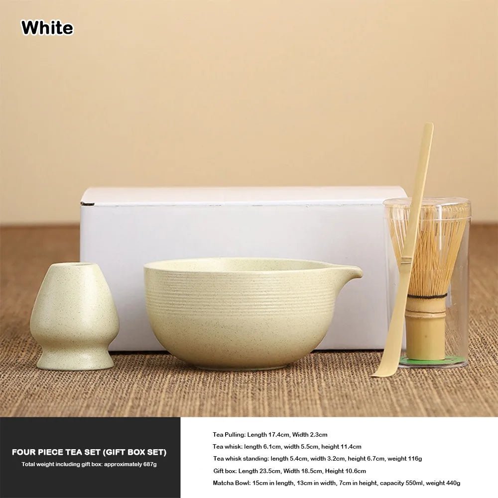 Kit Matcha Noir Élégant – Bol Matcha Céramique et Fouet Matcha pour THÉ MATCHA - Oshi Matcha