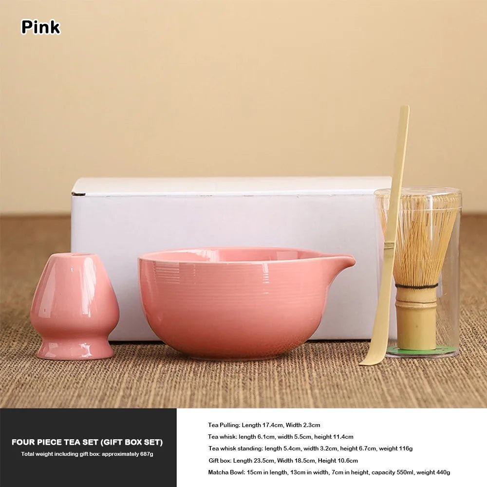 Kit Matcha Noir Élégant – Bol Matcha Céramique et Fouet Matcha pour THÉ MATCHA - Oshi Matcha