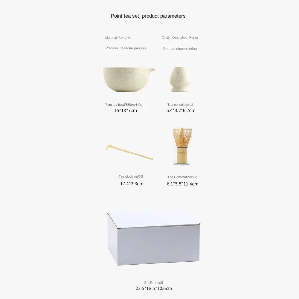 Kit Matcha Noir Élégant – Bol Matcha Céramique et Fouet Matcha pour THÉ MATCHA - Oshi Matcha