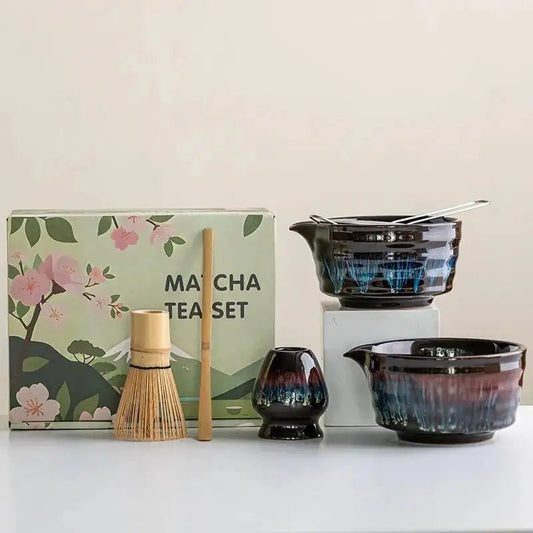 Kit Matcha Nuit Étoilée – Bol Matcha Noir et Fouet Matcha pour THÉ MATCHA - Oshi Matcha