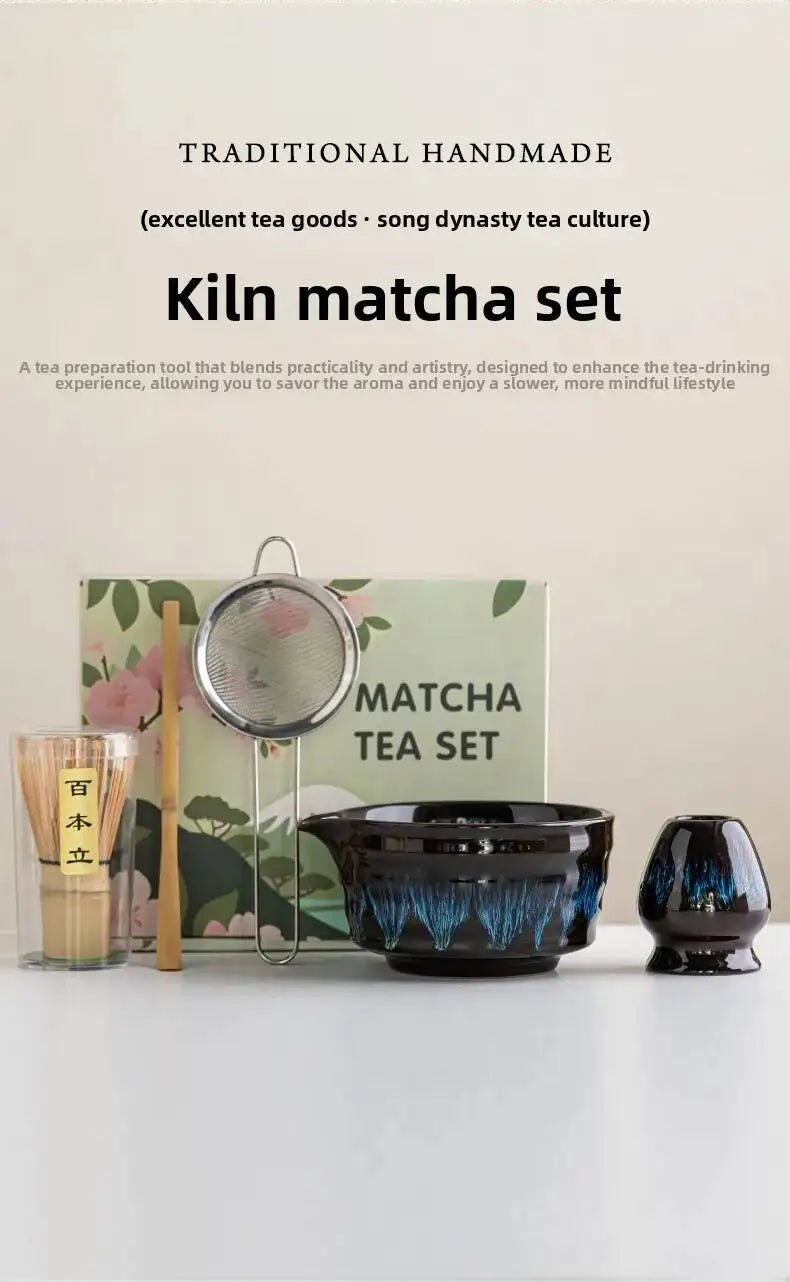 Kit Matcha Nuit Étoilée – Bol Matcha Noir et Fouet Matcha pour THÉ MATCHA - Oshi Matcha