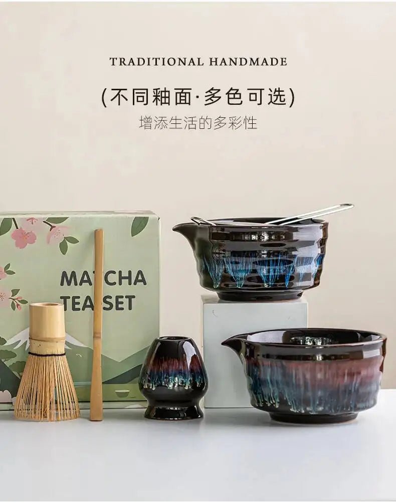 Kit Matcha Nuit Étoilée – Bol Matcha Noir et Fouet Matcha pour THÉ MATCHA - Oshi Matcha