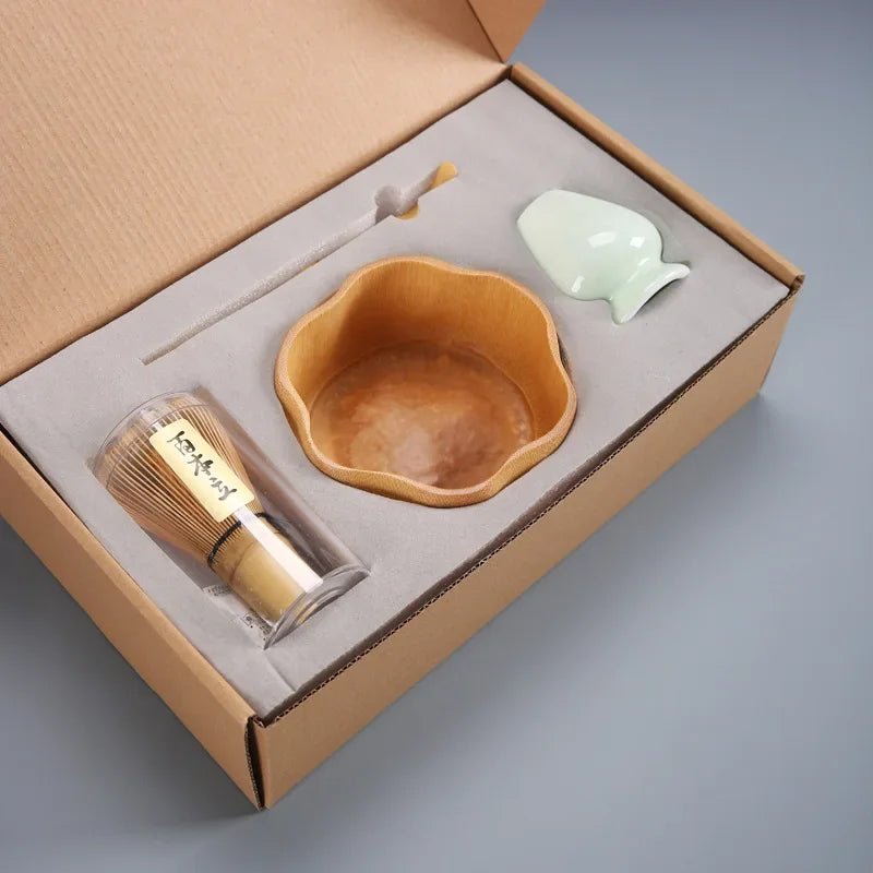 Kit Matcha Rose Céramique – Set Matcha Japonais pour THÉ MATCHA - Oshi Matcha