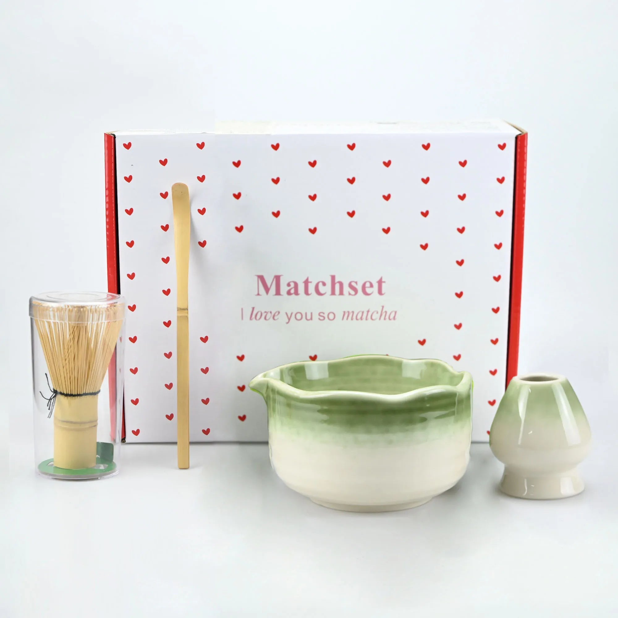 Kit Matcha Rose Dégradé – Set Matcha Cérémonie pour THÉ MATCHA - Oshi Matcha