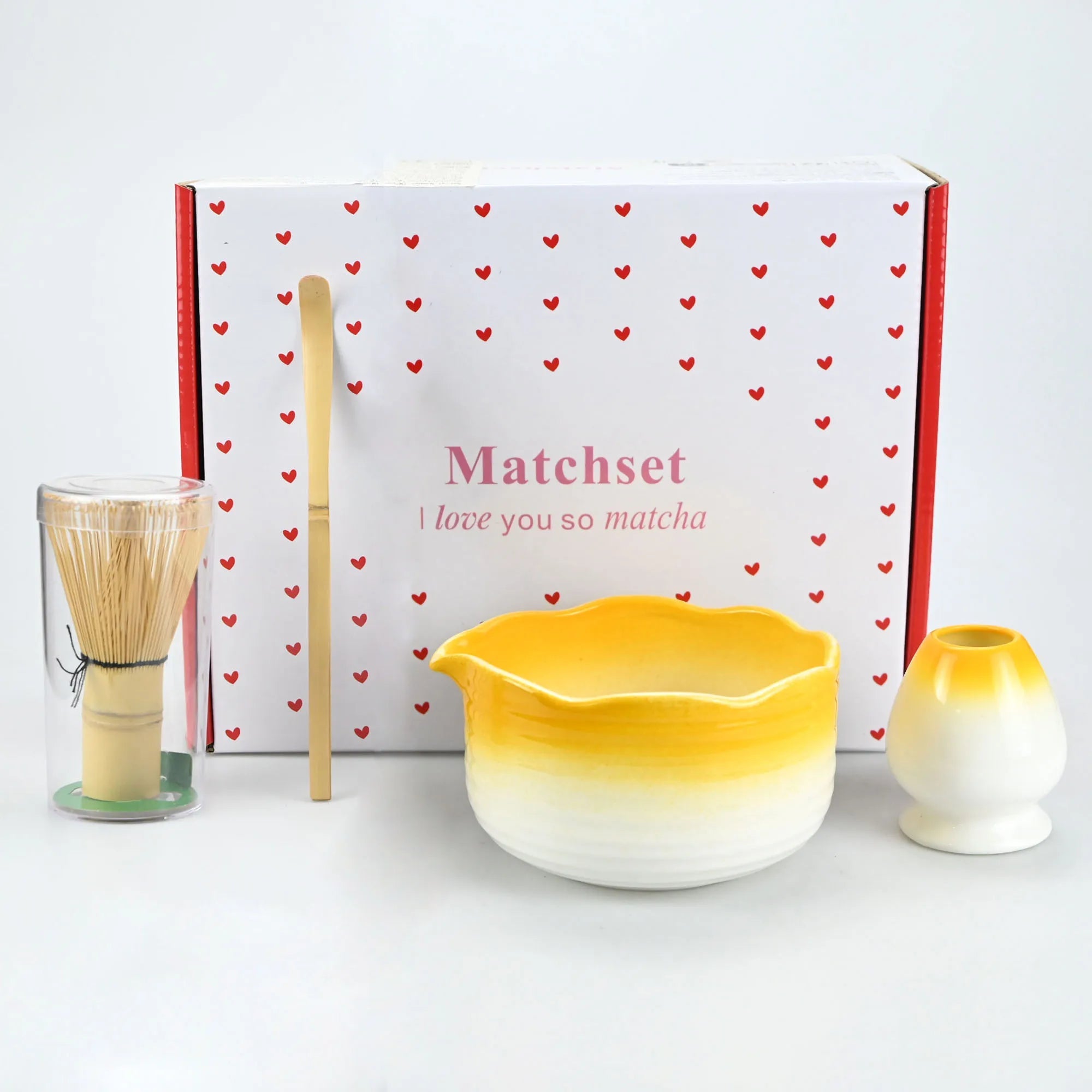 Kit Matcha Rose Dégradé – Set Matcha Cérémonie pour THÉ MATCHA - Oshi Matcha