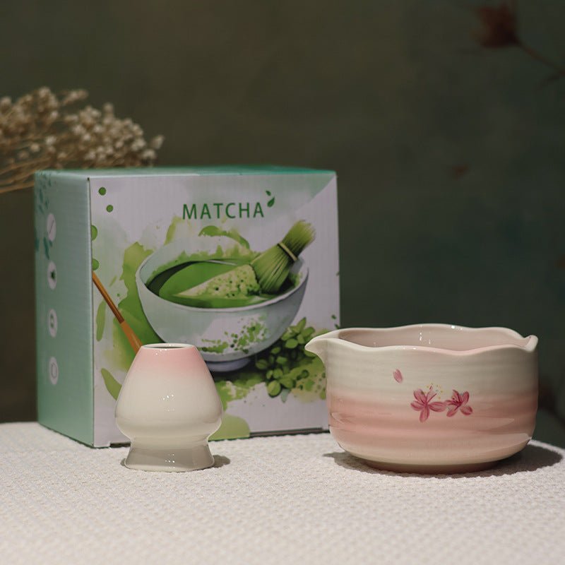 Kit Matcha rose Sakura – Set Matcha Cérémonie pour THÉ MATCHA - Oshi Matcha