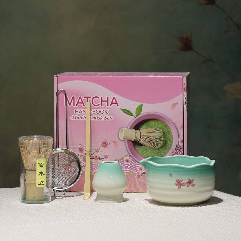Kit Matcha rose Sakura – Set Matcha Cérémonie pour THÉ MATCHA - Oshi Matcha