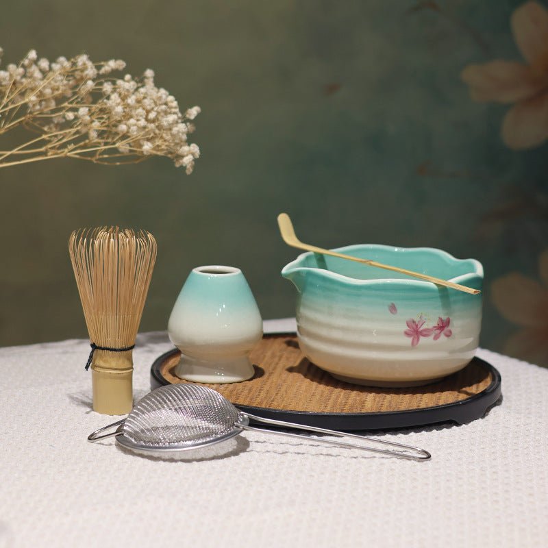 Kit Matcha rose Sakura – Set Matcha Cérémonie pour THÉ MATCHA - Oshi Matcha