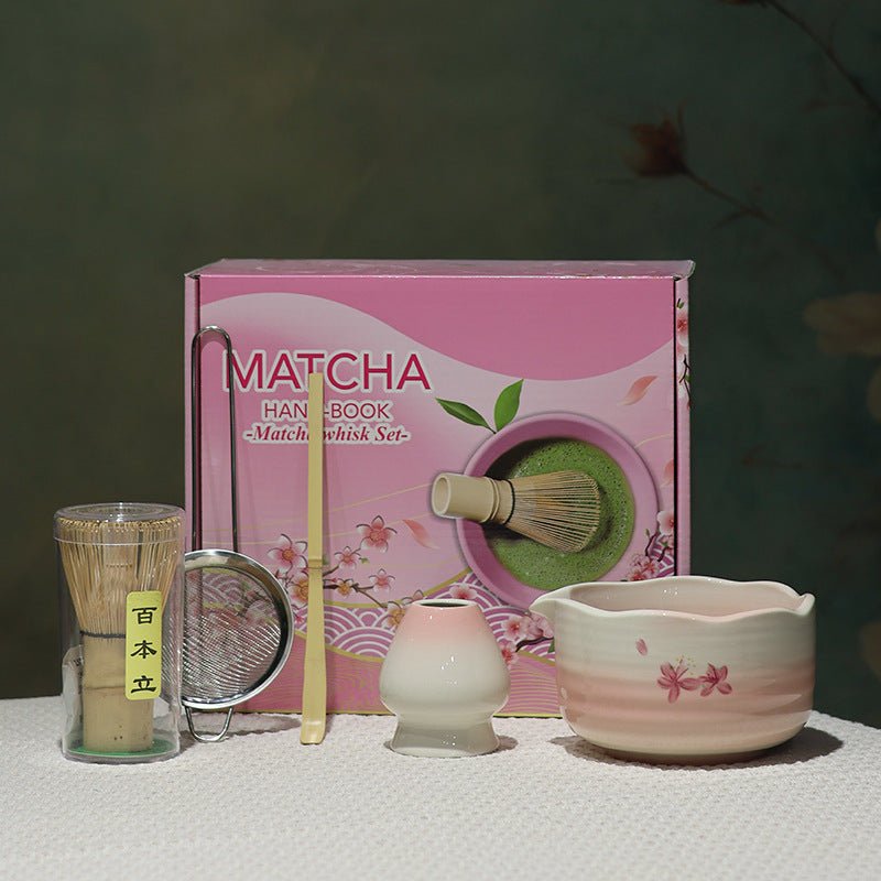 Kit Matcha rose Sakura – Set Matcha Cérémonie pour THÉ MATCHA - Oshi Matcha