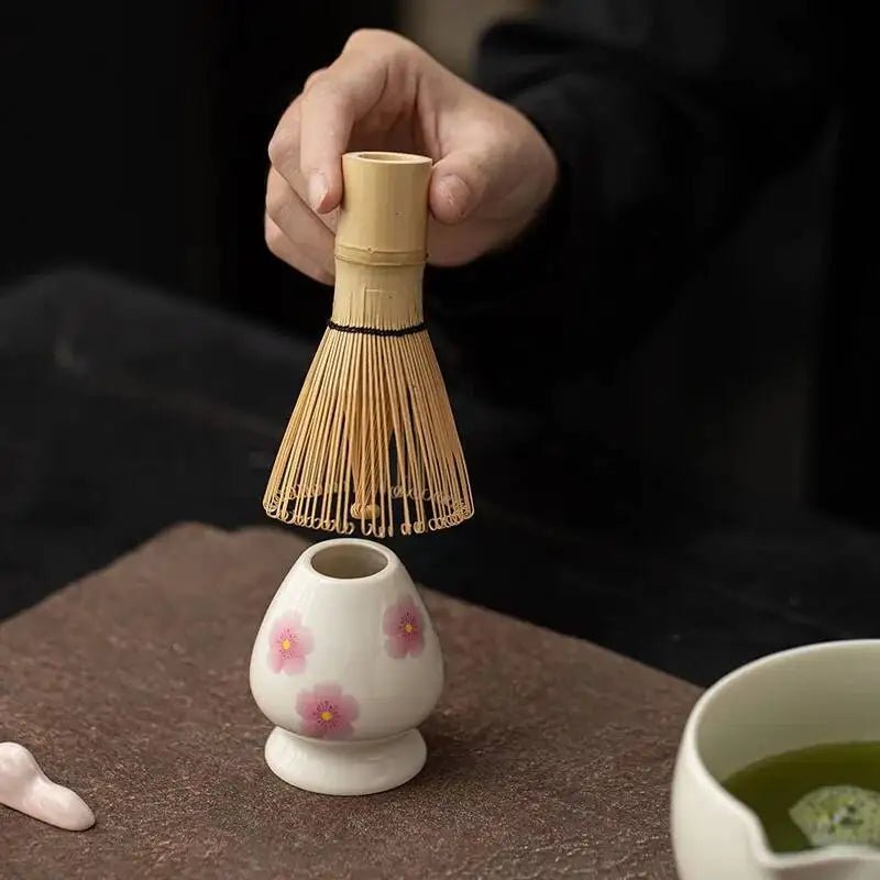 Kit Matcha Sakura – Bol Matcha Fleuri et Fouet Matcha pour THÉ MATCHA - Oshi Matcha