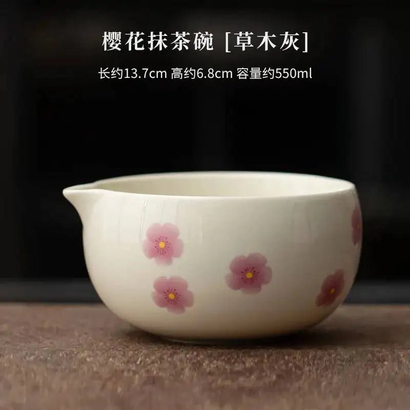 Kit Matcha Sakura – Bol Matcha Fleuri et Fouet Matcha pour THÉ MATCHA - Oshi Matcha
