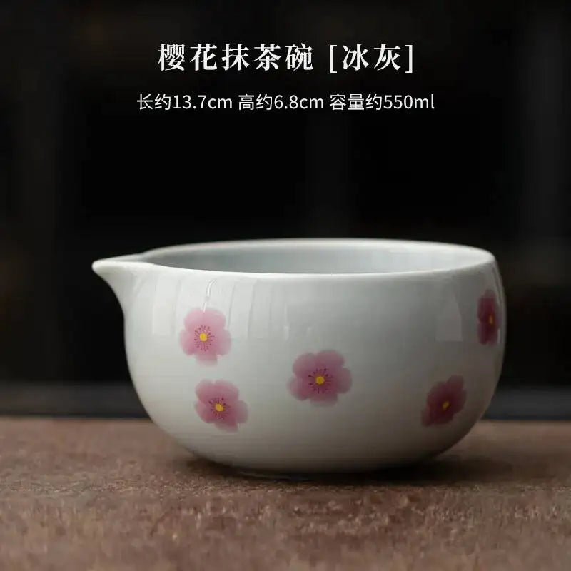 Kit Matcha Sakura – Bol Matcha Fleuri et Fouet Matcha pour THÉ MATCHA - Oshi Matcha