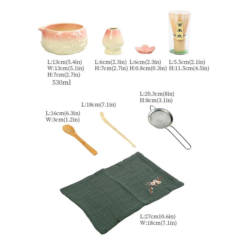 Kit Matcha Sakura – Set Matcha Cérémonie pour THÉ MATCHA - Oshi Matcha