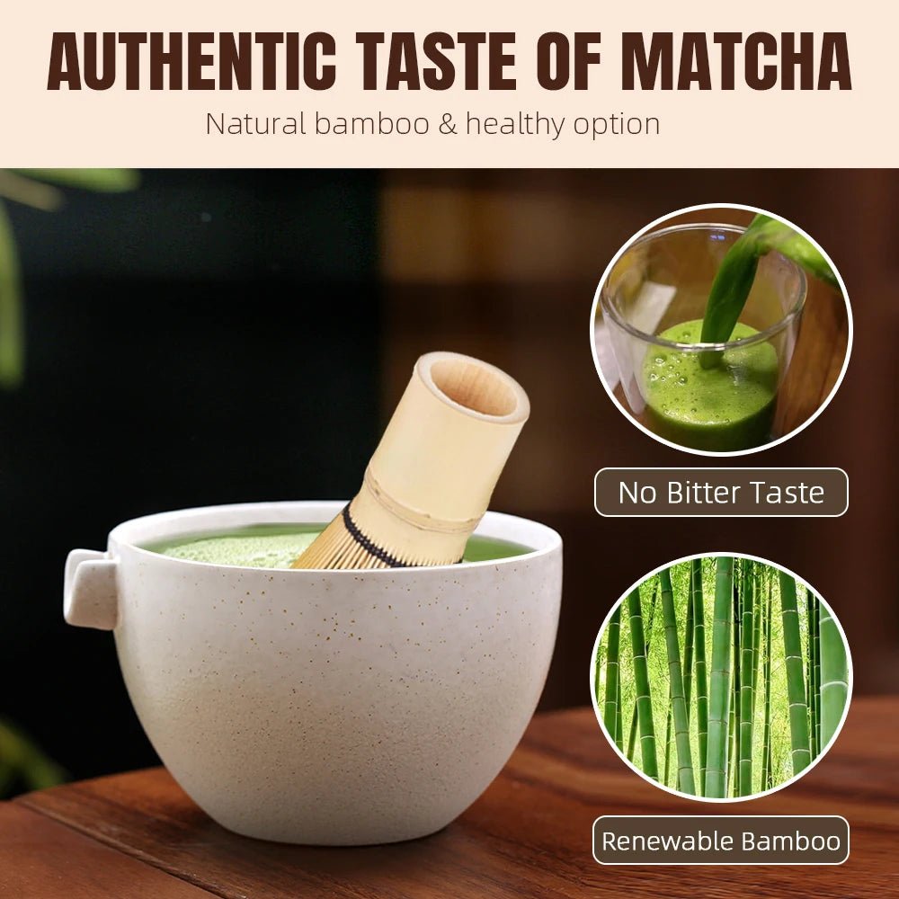 Kit Matcha – The Matcha – Blanc Crème avec Bol Verseur et Accessoires - Oshi Matcha