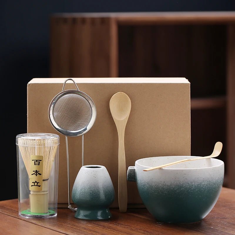 Kit Matcha – The Matcha – Blanc Crème avec Bol Verseur et Accessoires - Oshi Matcha