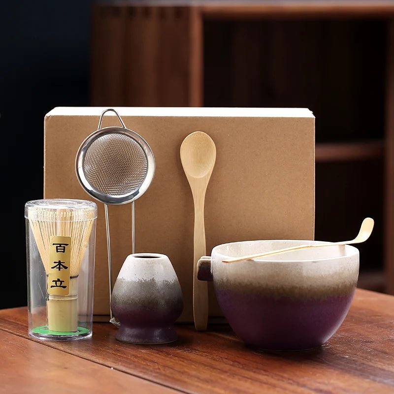 Kit Matcha – The Matcha – Blanc Crème avec Bol Verseur et Accessoires - Oshi Matcha