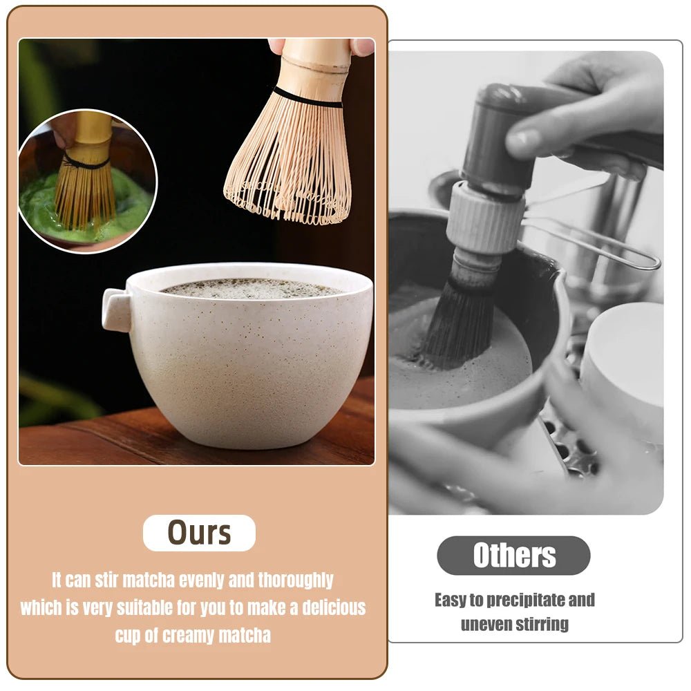 Kit Matcha – The Matcha – Blanc Crème avec Bol Verseur et Accessoires - Oshi Matcha