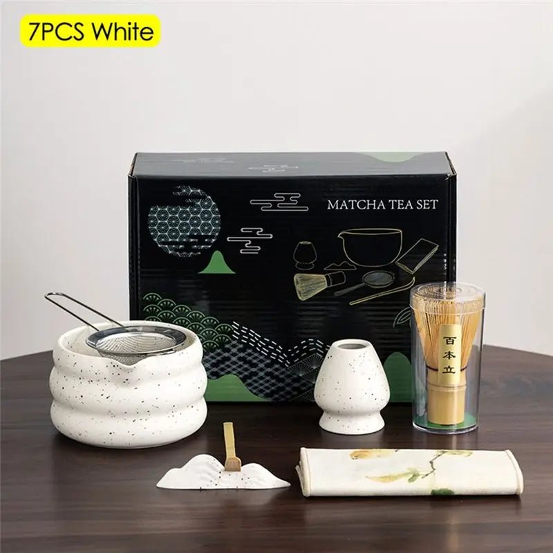Kit Matcha – The Matcha – Blanc Premium avec Accessoires et Boîte Cadeau - Oshi Matcha