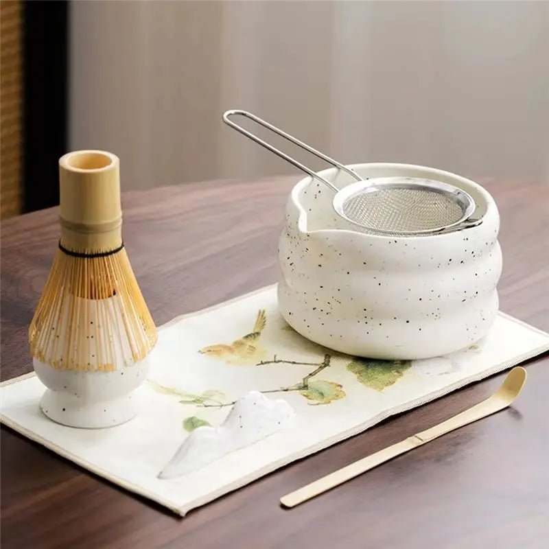 Kit Matcha – The Matcha – Blanc Premium avec Accessoires et Boîte Cadeau - Oshi Matcha