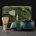 Charger l'image dans la visionneuse de la galerie, Kit Matcha – The Matcha – Bleu Nuit avec Bol Céramique et Fouet Bambou - Oshi Matcha
