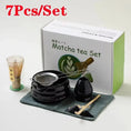 Charger l'image dans la visionneuse de la galerie, Kit Matcha – The Matcha – Bleu Nuit avec Bol Céramique et Fouet Bambou - Oshi Matcha
