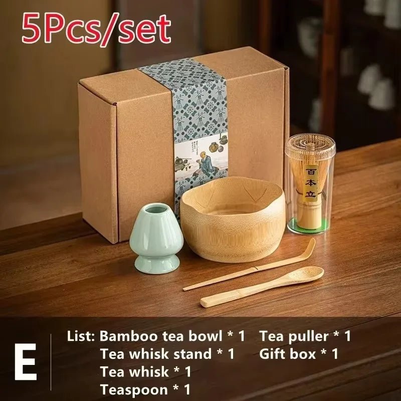 Kit Matcha – The Matcha – Bleu Nuit avec Bol Céramique et Fouet Bambou - Oshi Matcha