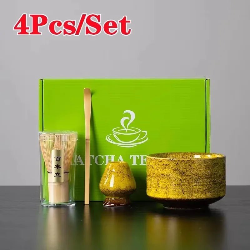 Kit Matcha – The Matcha – Bleu Nuit avec Bol Céramique et Fouet Bambou - Oshi Matcha