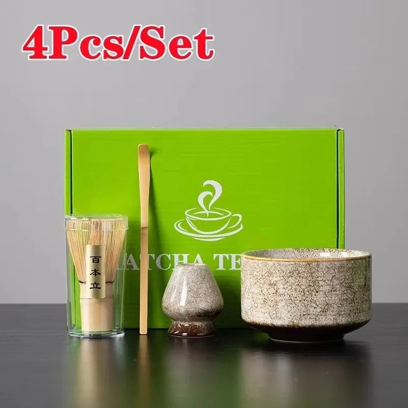 Kit Matcha – The Matcha – Bleu Nuit avec Bol Céramique et Fouet Bambou - Oshi Matcha