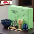 Charger l'image dans la visionneuse de la galerie, Kit Matcha – The Matcha – Bleu Nuit avec Bol Céramique et Fouet Bambou - Oshi Matcha
