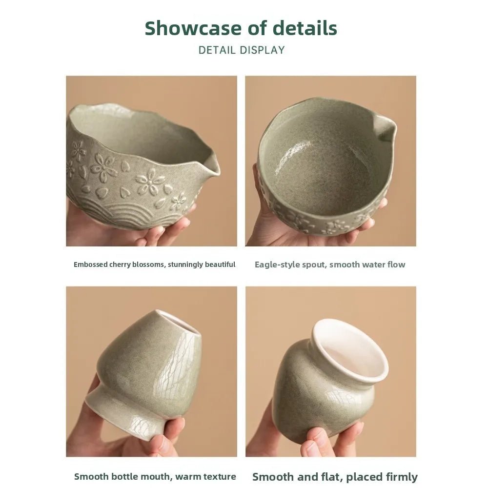 Kit Matcha – The Matcha – Céramique Sakura avec Ensemble Complet - Oshi Matcha