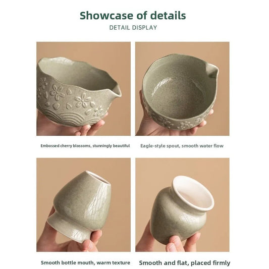Kit Matcha – The Matcha – Céramique Sakura avec Ensemble Complet - Oshi Matcha