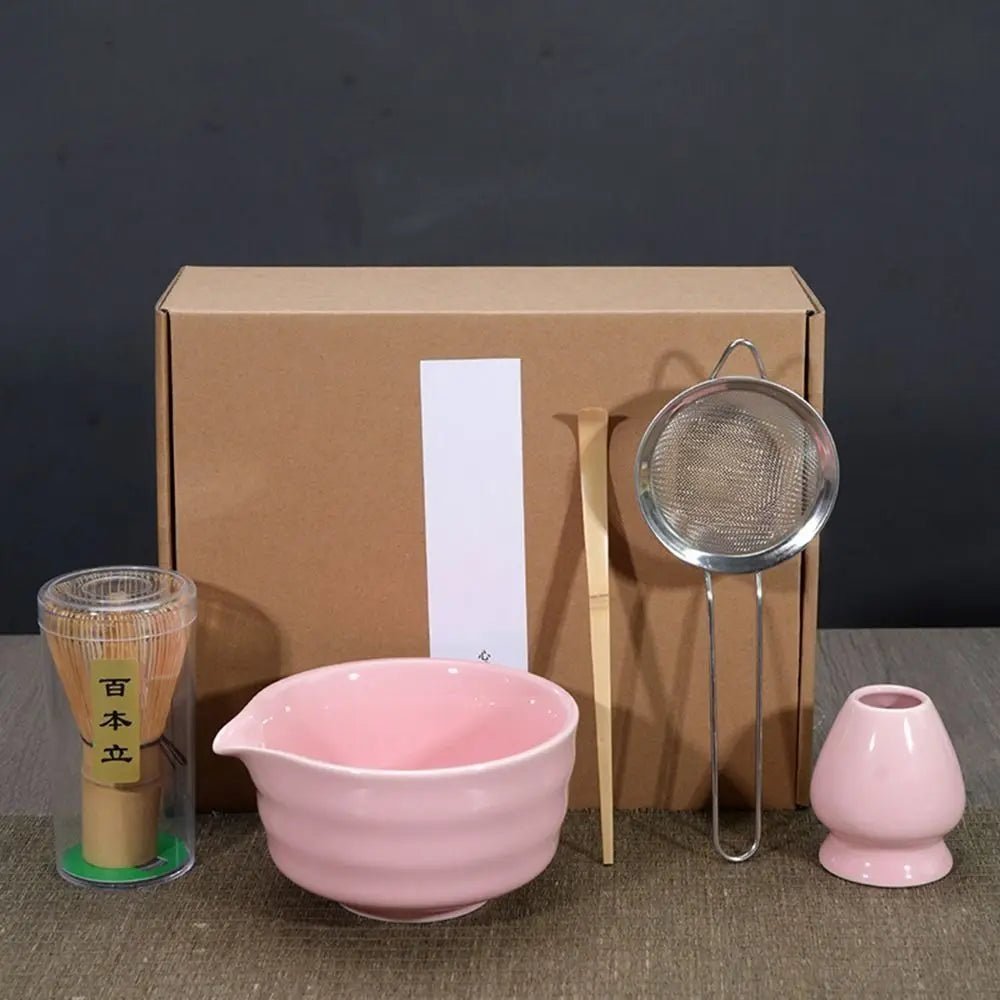Kit Matcha – The Matcha – Céramique Verte avec Bol et Chasen - Oshi Matcha