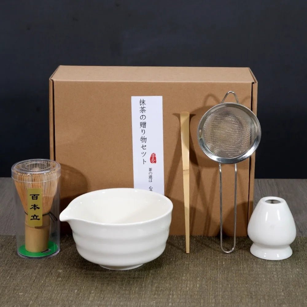 Kit Matcha – The Matcha – Céramique Verte avec Bol et Chasen - Oshi Matcha