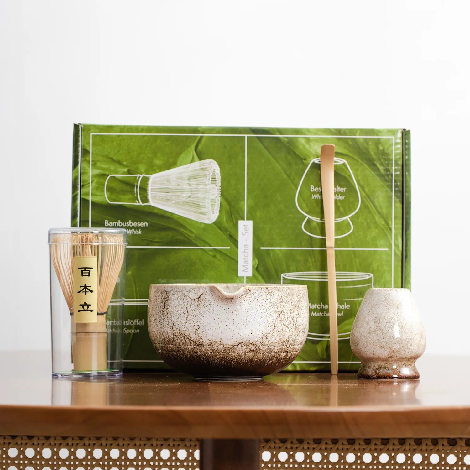 Kit Matcha – The Matcha – Jaune Doré avec Bol et Fouet Bambou - Oshi Matcha