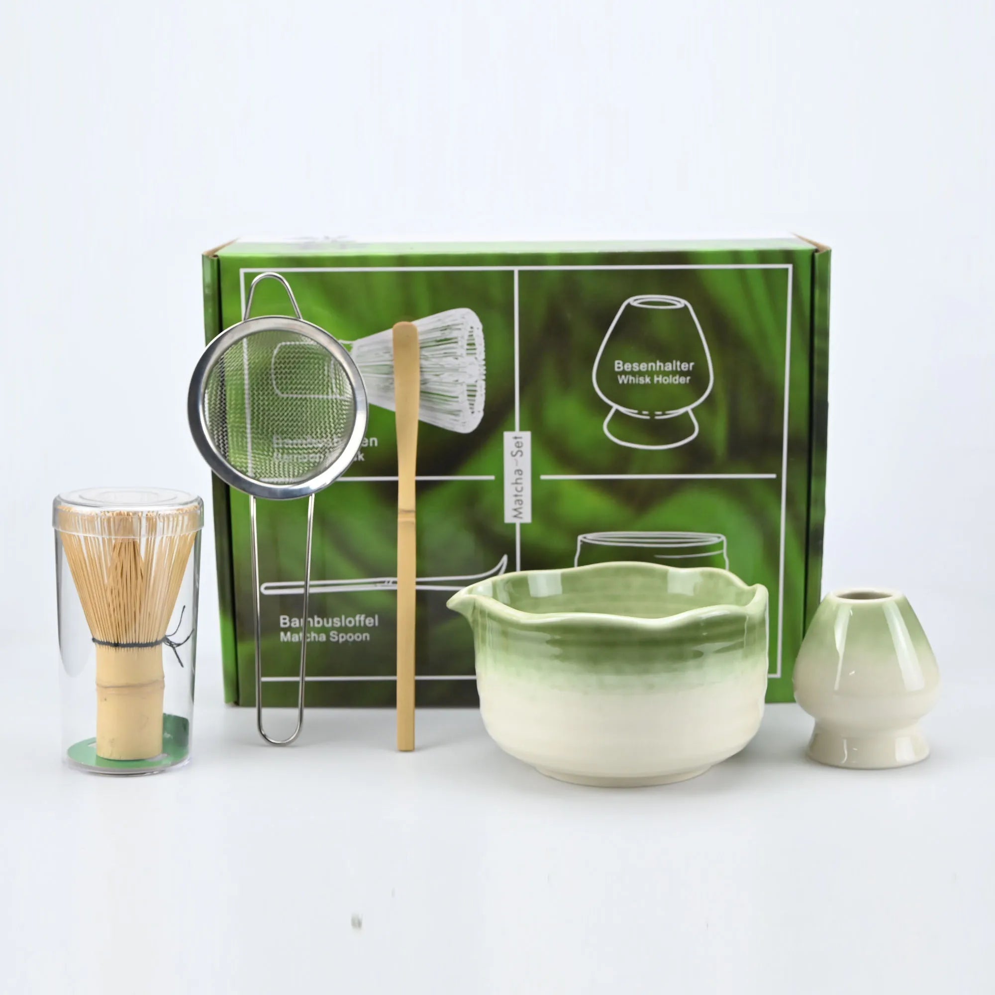 Kit Matcha – The Matcha – Rose Sakura avec Fouet Bambou et Accessoires - Oshi Matcha