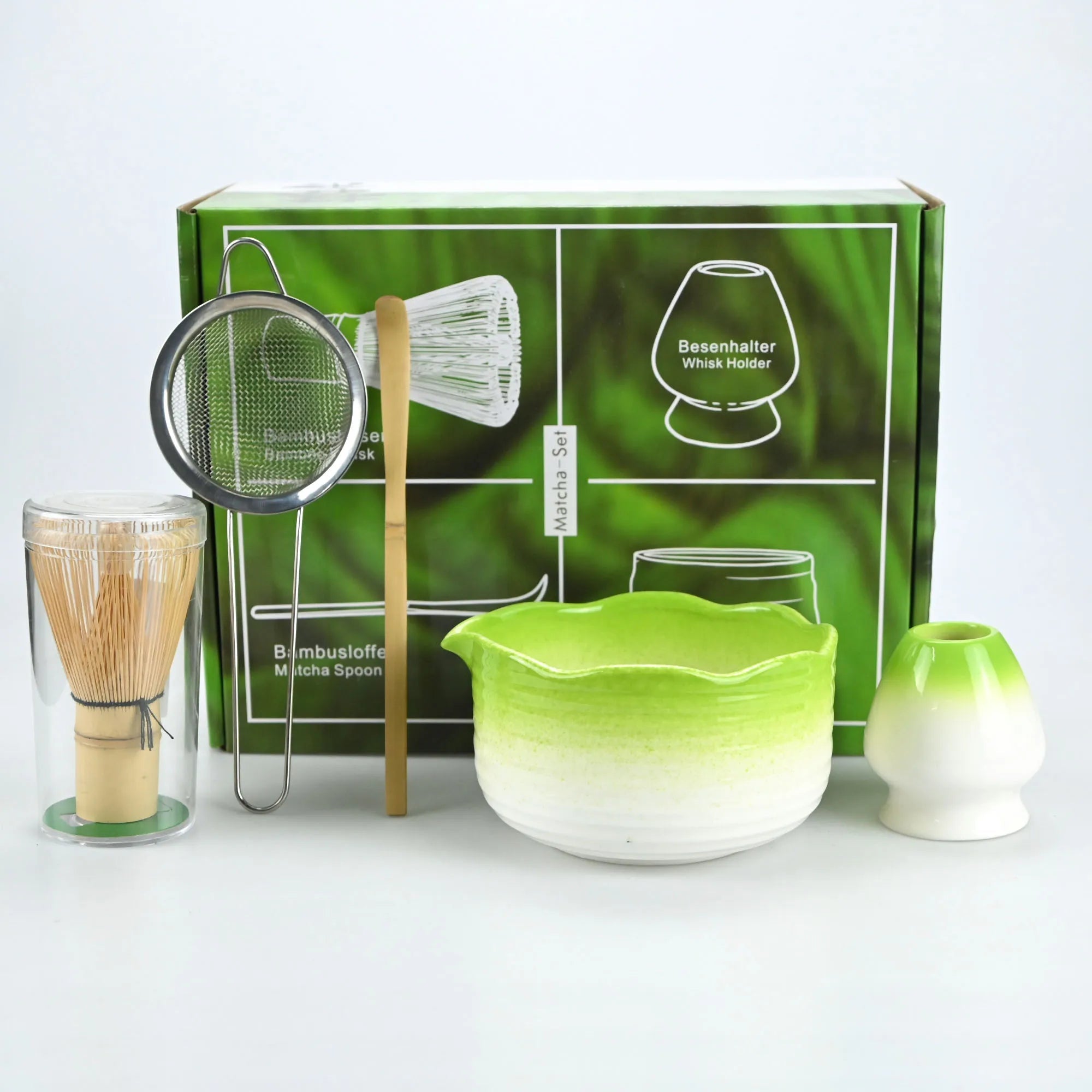 Kit Matcha – The Matcha – Rose Sakura avec Fouet Bambou et Accessoires - Oshi Matcha
