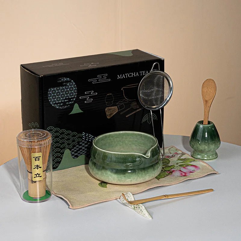 Kit Matcha – The Matcha – Sable Naturel avec Coffret Cadeau et Accessoires - Oshi Matcha