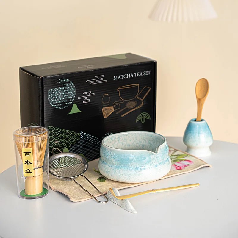 Kit Matcha – The Matcha – Sable Naturel avec Coffret Cadeau et Accessoires - Oshi Matcha