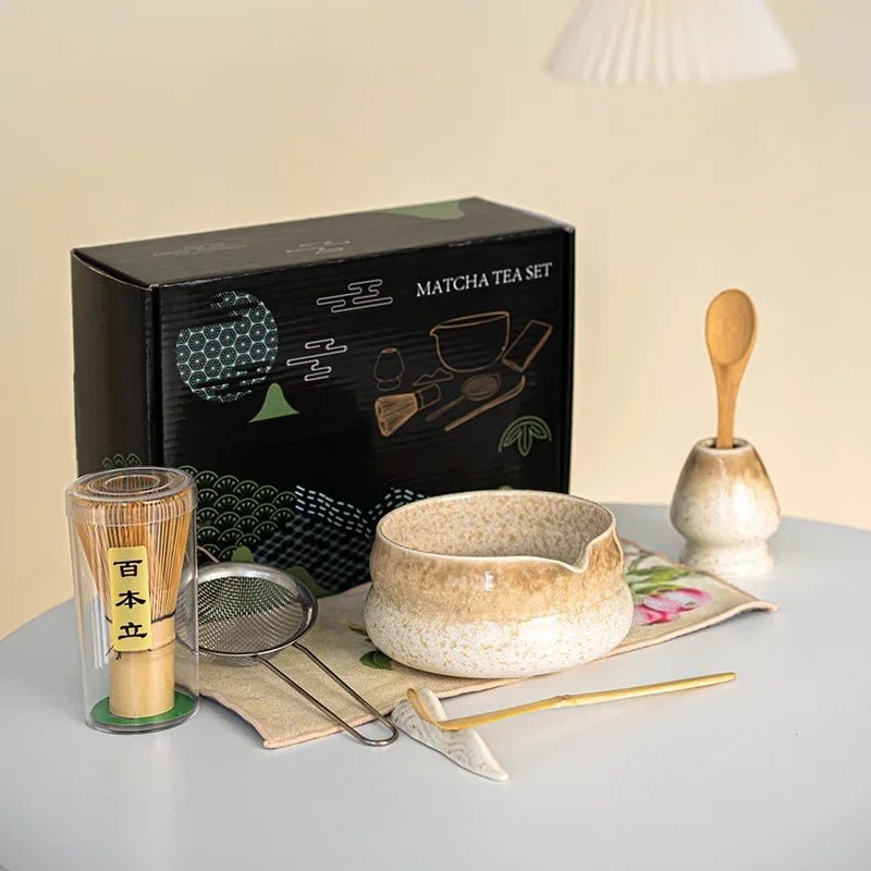 Kit Matcha – The Matcha – Sable Naturel avec Coffret Cadeau et Accessoires - Oshi Matcha